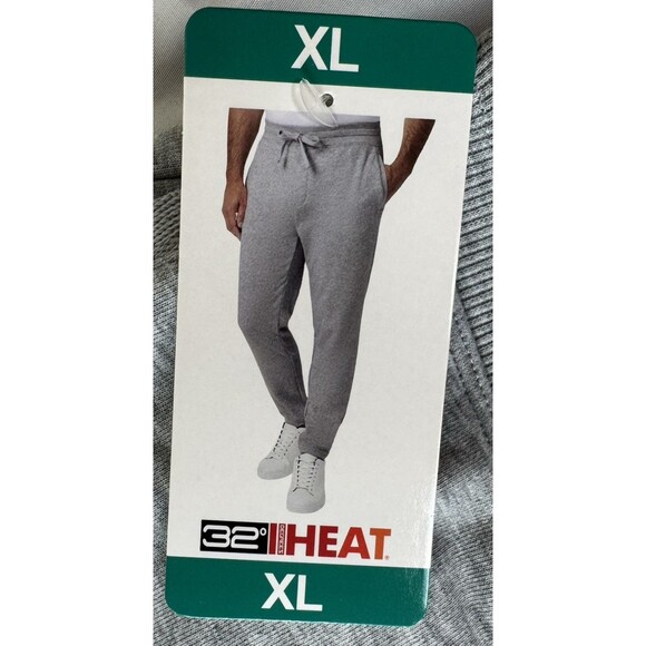 32 Degrees Heat Mens Size X-Large Grey Jogger Sweat Track Pant Gray Athletic New - Picture 11 of 13